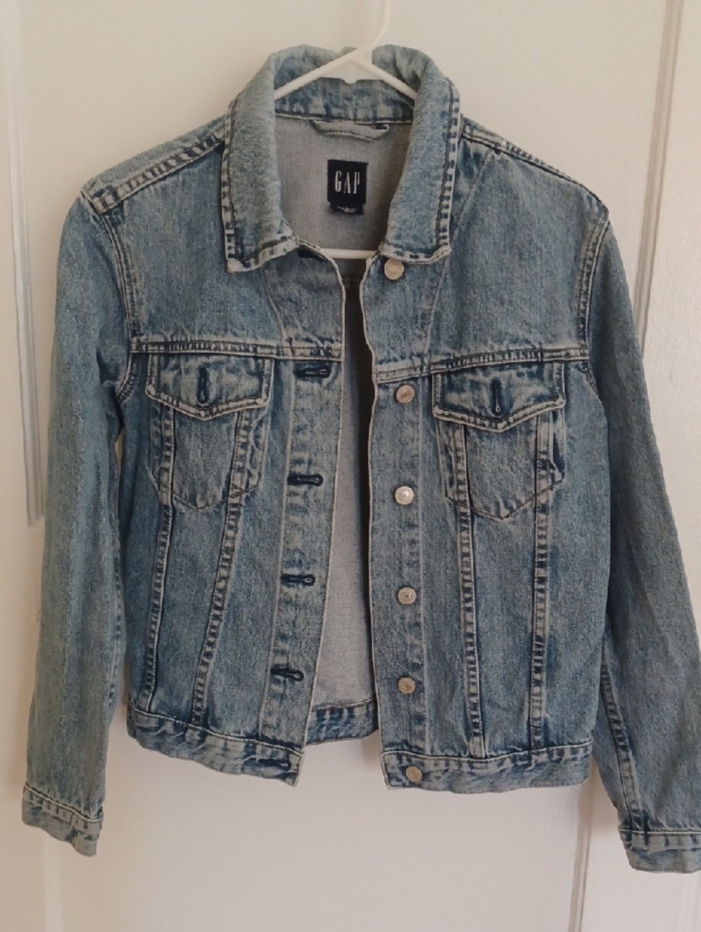 GAP Faded Light Blue Denim Jacket